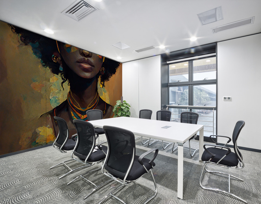 Melanated Goddess Wall Printing